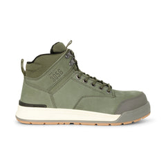 Hard Yakka Y60203 3056 Lace Up & Side Zip Steel Toe Safety Boot - Olive