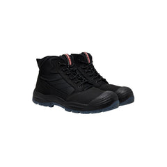 Hard Yakka Y60235 Nite Vision Hi Vis Lace Up Steel Toe Safety Boot - Black