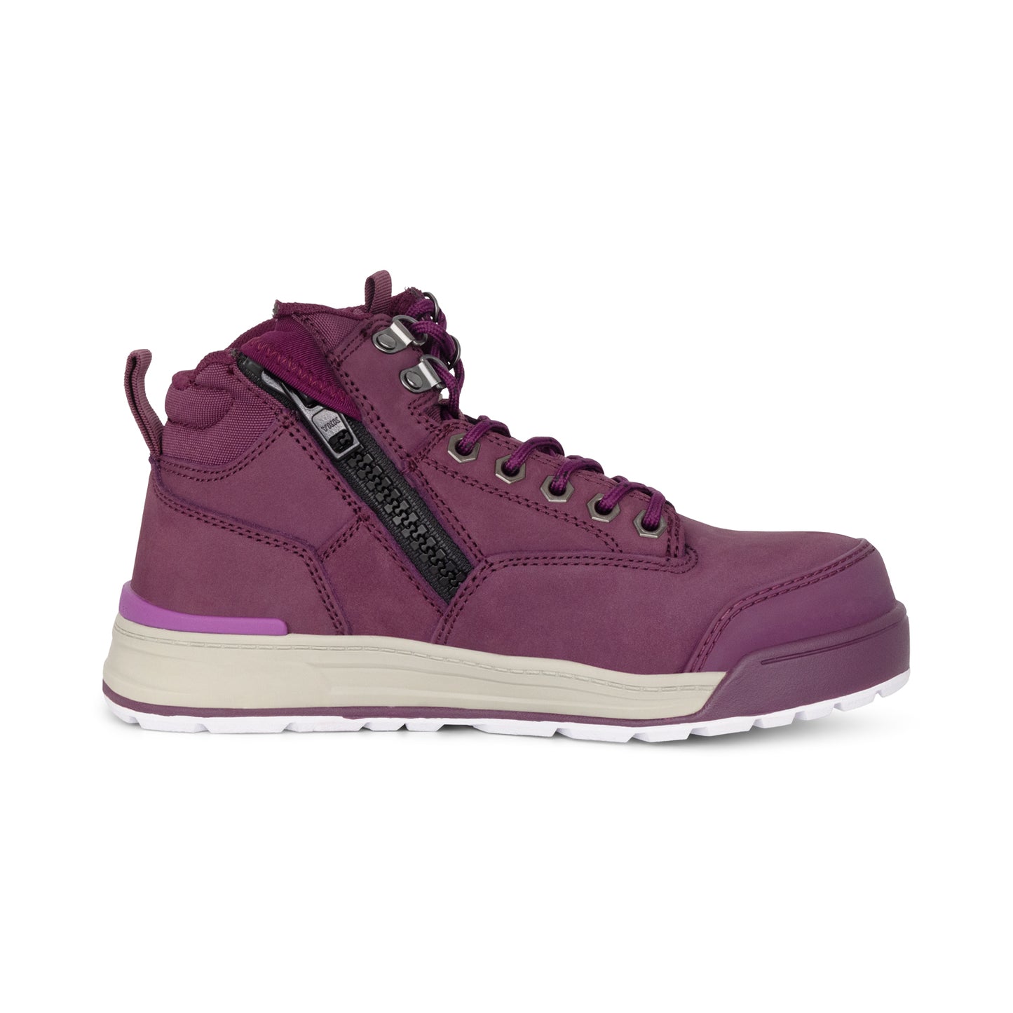 Hard Yakka Y60250 Women's 3056 Lace Up & Side Zip Safety Boot - Shiraz