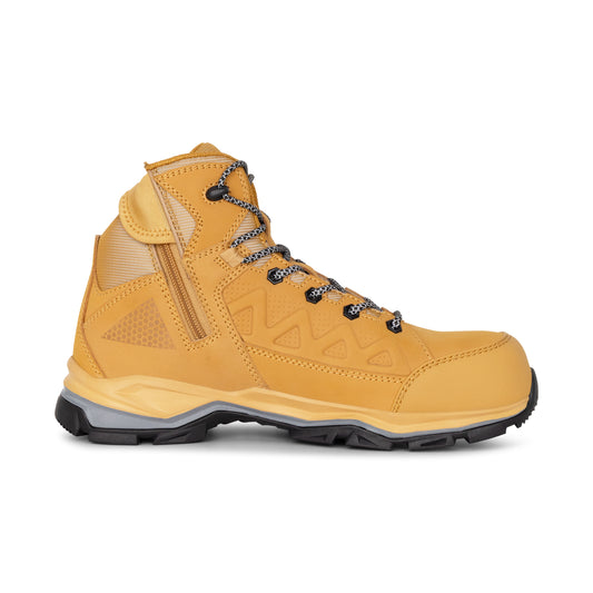 Hard Yakka Y60280 Atomic Hybrid Lace Up & Side Zip Safety Boot - Wheat