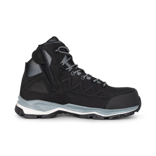 Hard Yakka Y60285 Atomic Hybrid Lace Up & Side Zip Safety Boot - Black