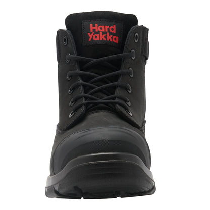 Hard Yakka Y60360 TOUGHMAXX 6Z Steel Toe Safety Boot - Black