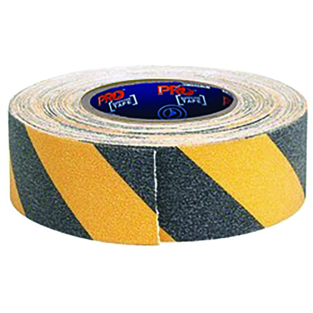 Pro Choice Safety Gear Self Adhesive Non Slip Hazard Tape Yellow & Black. 18M X 50mm