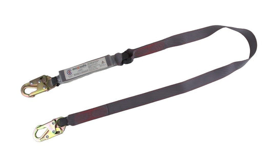 Maxisafe ZABM-T3H Heavy Duty 2m Web Shock Absorbing Lanyard - 140kg rated