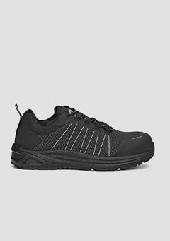 Syzmik UltraLite Lo Reflective Lace Up Composite Toe Safety Shoe - Black