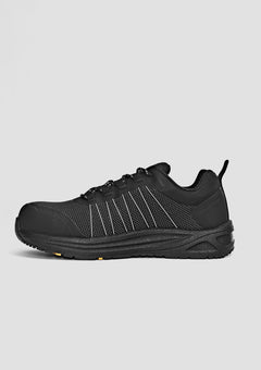 Syzmik UltraLite Lo Reflective Lace Up Composite Toe Safety Shoe - Black