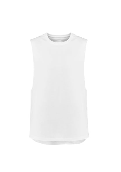 Syzmik Men's Streetworx Sleeveless Tee - White