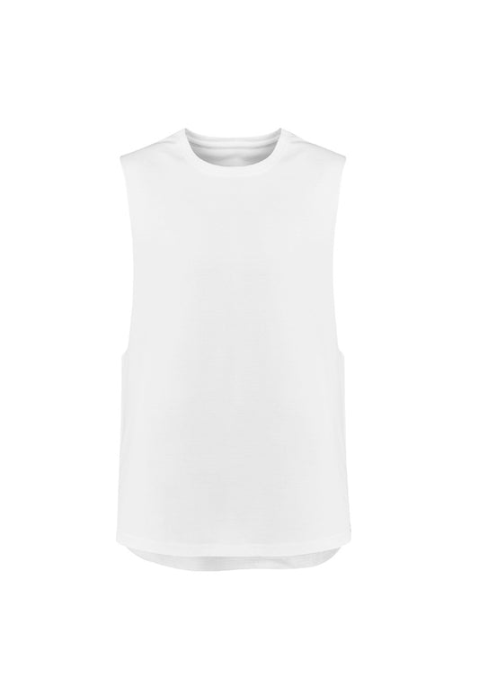 Syzmik Men's Streetworx Sleeveless Tee - White