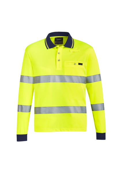 Syzmik Unisex Hi Vis Bio Motion Taped Polo - Yellow