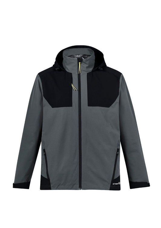 Syzmik Unisex Streetworx Stretch Waterproof Jacket - Charcoal/Black