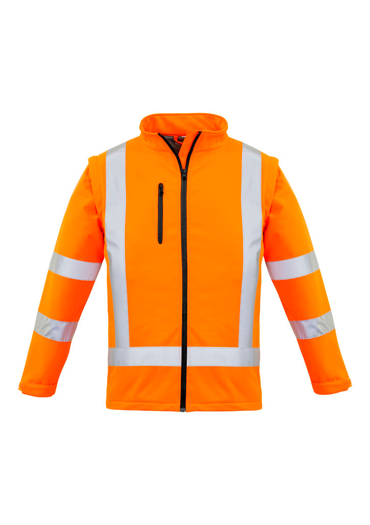Syzmik Women's Hi Vis NSW Rail X Back 2 In 1 Softshell Jacket - Orange
