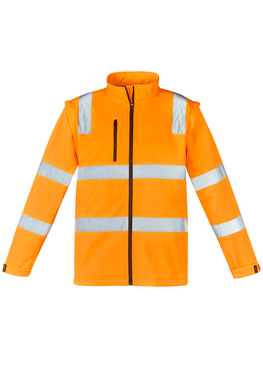 Syzmik Unisex Hi Vis VIC Rail 2 In 1 Softshell Jacket - Vic Rail Orange