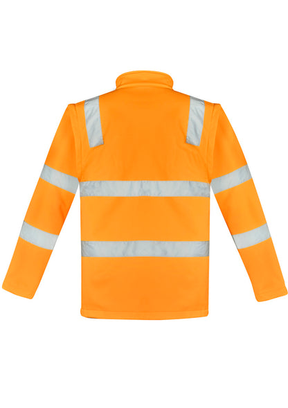 Syzmik Unisex Hi Vis VIC Rail 2 In 1 Softshell Jacket - Vic Rail Orange