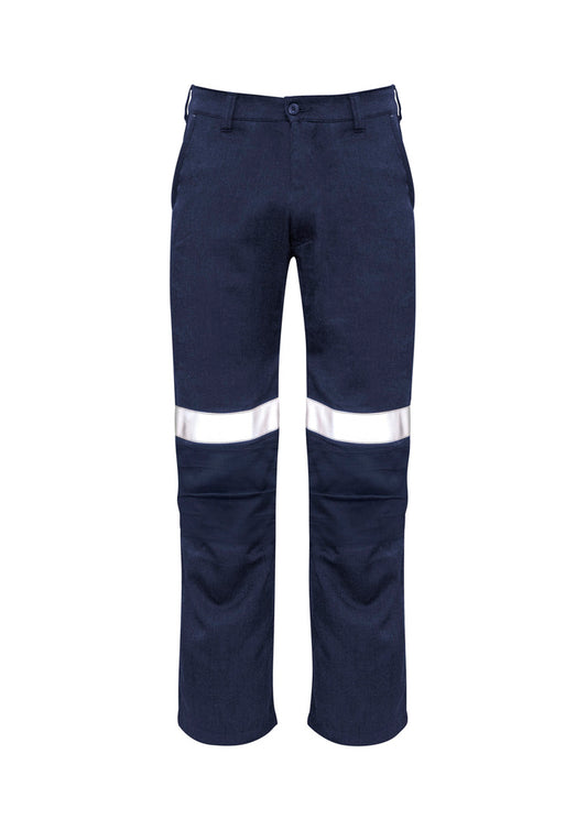 Syzmik Men's Orange Flame Traditional Style Taped Work Pant - Navy