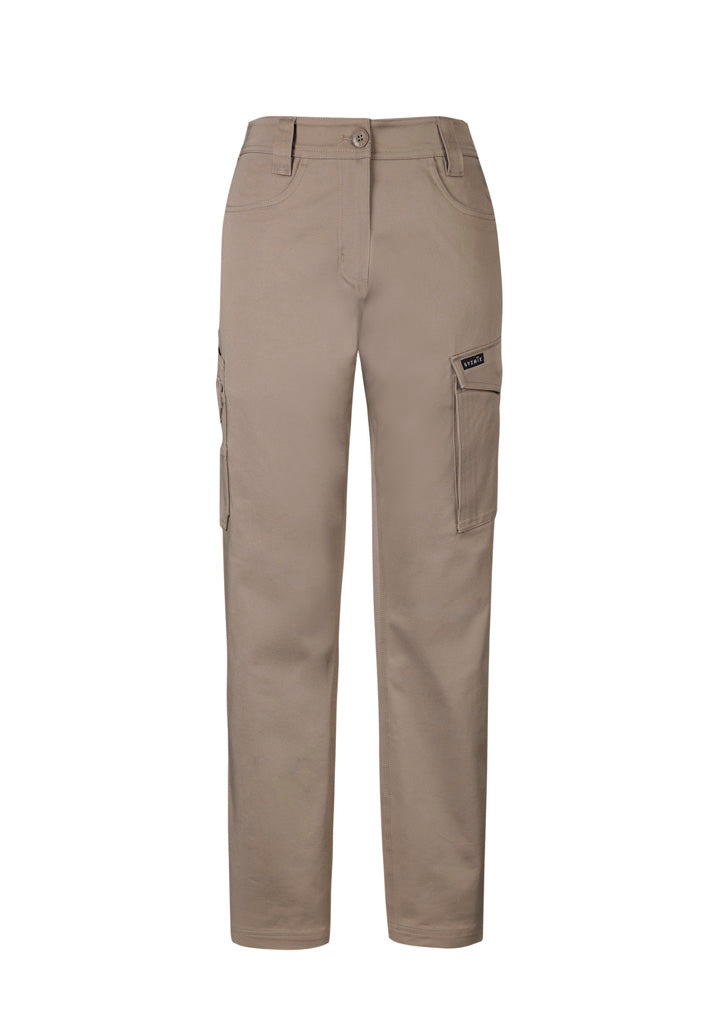 Syzmik Women's Essential Basic Stretch Cargo Pant - Khaki