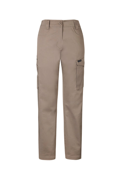 Syzmik Women's Essential Basic Stretch Cargo Pant - Khaki