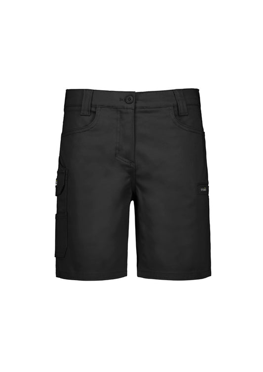 Syzmik Women's Essential Stretch Cargo Short - Black