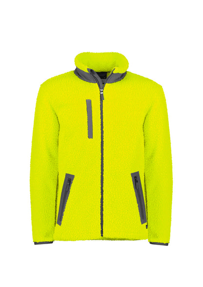 Syzmik Unisex Streetworx Full Zip Sherpa Fleece - Yellow
