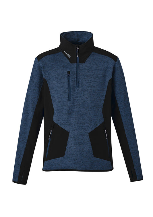 Syzmik Unisex Streetworx Reinforced Knit 1/2 Zip Pullover - Navy