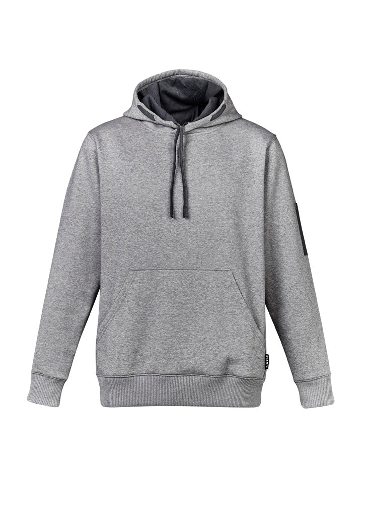 Syzmik Unisex Multi-Pocket Hoodie - Grey Marle/Charcoal
