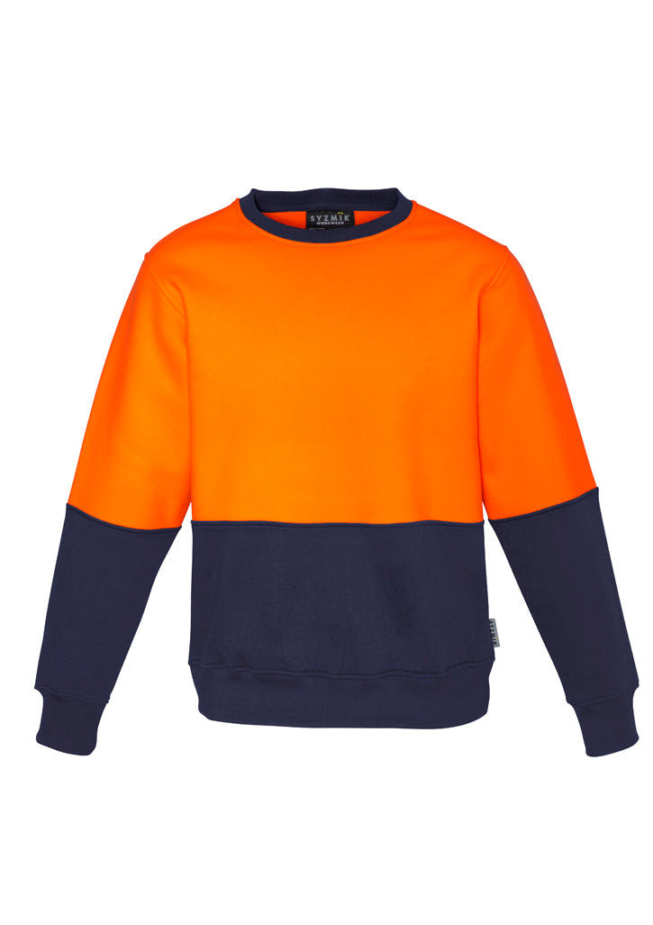 Syzmik Unisex Hi Vis Crew Sweatshirt - Orange