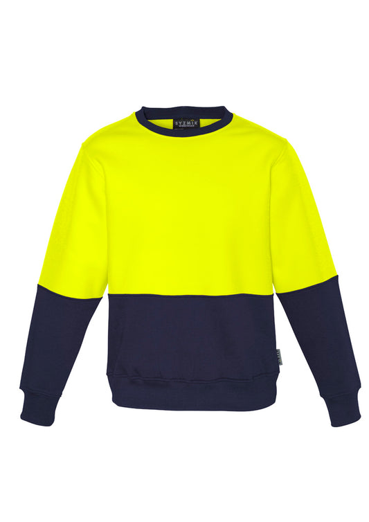 Syzmik Unisex Hi Vis Crew Sweatshirt - Yellow
