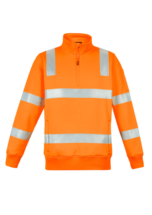Syzmik Unisex Hi Vis VIC Rail 1/4 Zip Pullover - Vic Rail Orange