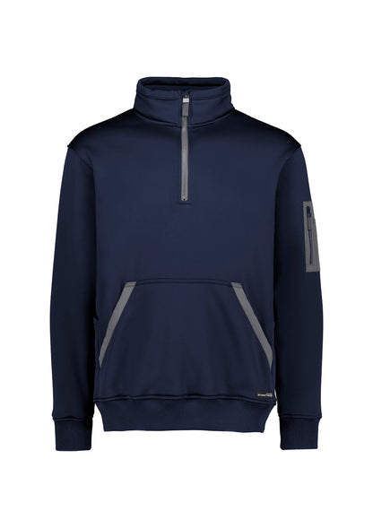 Syzmik Unisex Streetworx Water Resistant 1/4 Zip Pullover - Navy