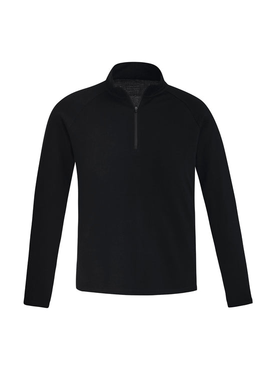 Syzmik Unisex Merino Wool Mid-Layer Pullover - Black