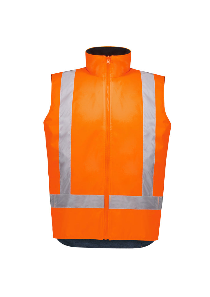 Syzmik Unisex Hi Vis Waterproof Reversible Vest - Orange