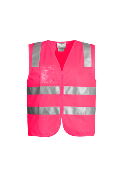 Syzmik Unisex Hi Vis Zip Vest - Pink