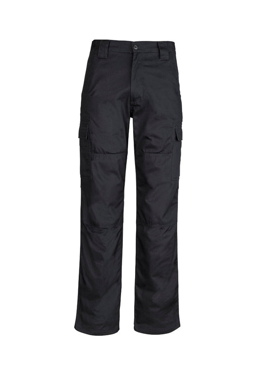Syzmik Men's Midweight Drill Cargo Pant (Stout) - Black