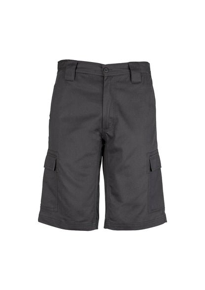 Syzmik Men's Midweight Drill Cargo Short - Charcoal