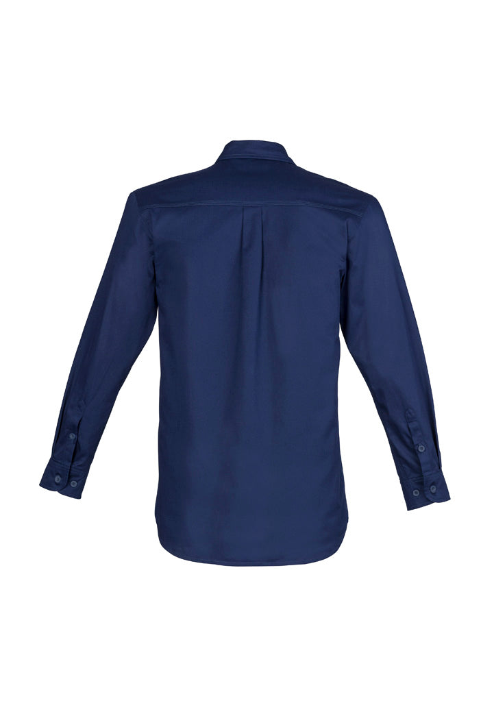 Syzmik Men's Lightweight Tradie Long Sleeve Shirt - Blue