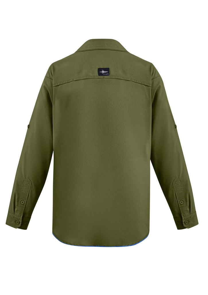 Syzmik Men's Outdoor Long Sleeve Shirt - Army