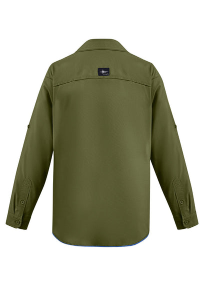 Syzmik Men's Outdoor Long Sleeve Shirt - Army