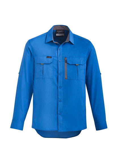 Syzmik Men's Outdoor Long Sleeve Shirt - Cobalt
