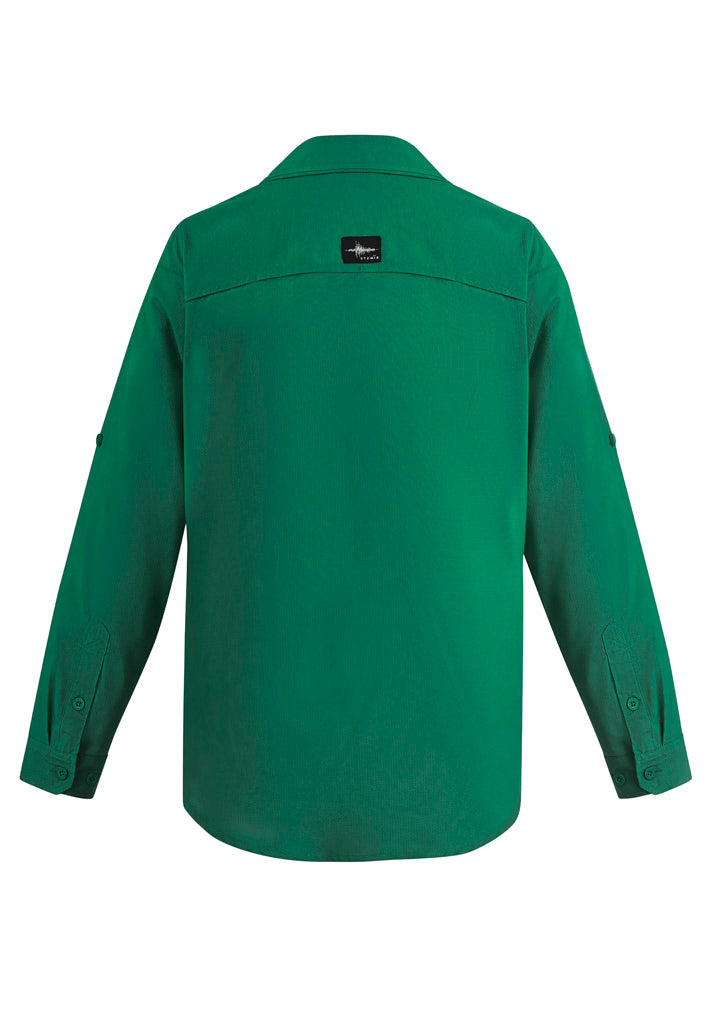 Syzmik Men's Outdoor Long Sleeve Shirt - Green