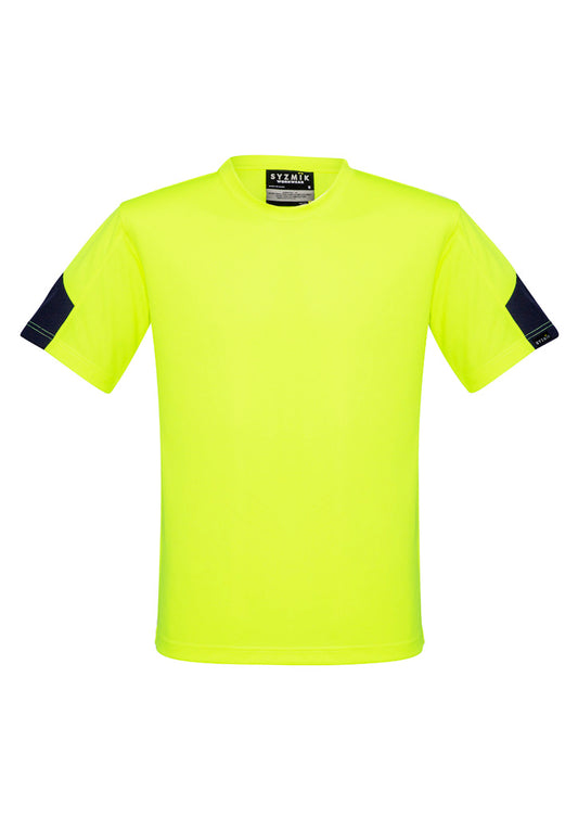 Syzmik Men's Hi Vis Squad Tee - Yellow/Navy