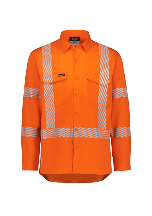 Men's Hi Vis X Back Shirt - Segmented Tape product front
