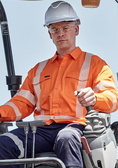 Men's Hi Vis X Back Shirt - Segmented Tape