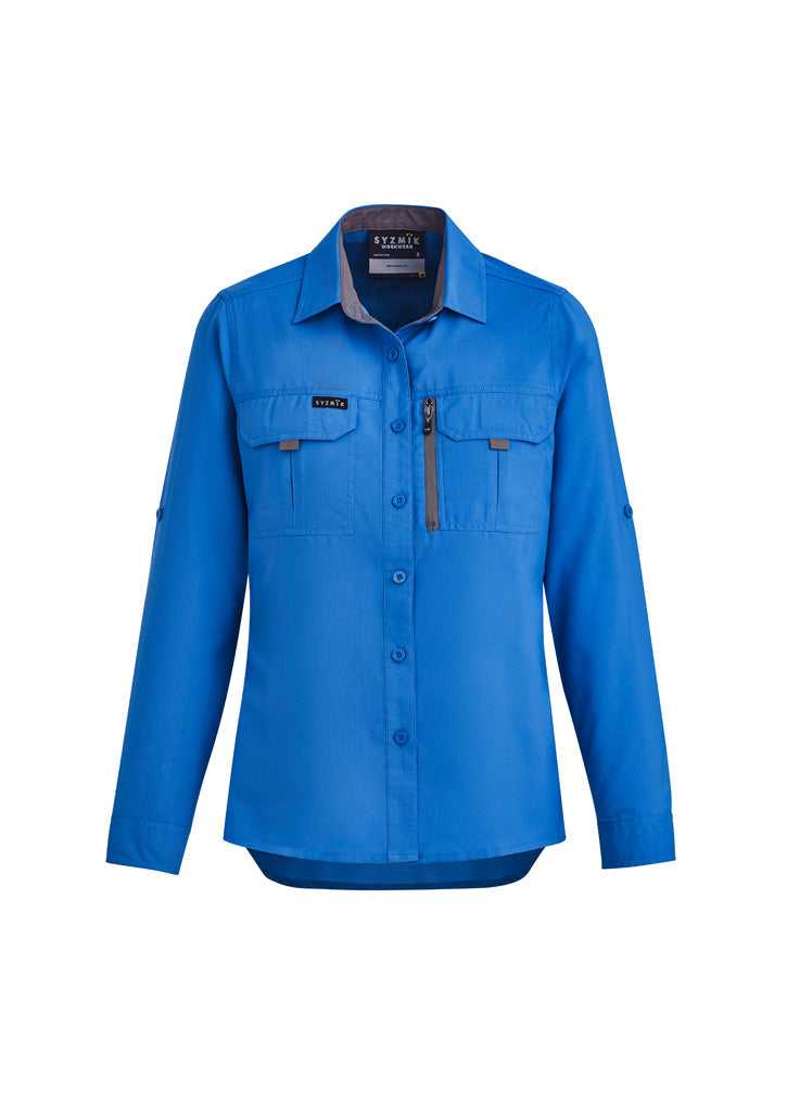 Syzmik Women's Outdoor Long Sleeve Shirt - Cobalt