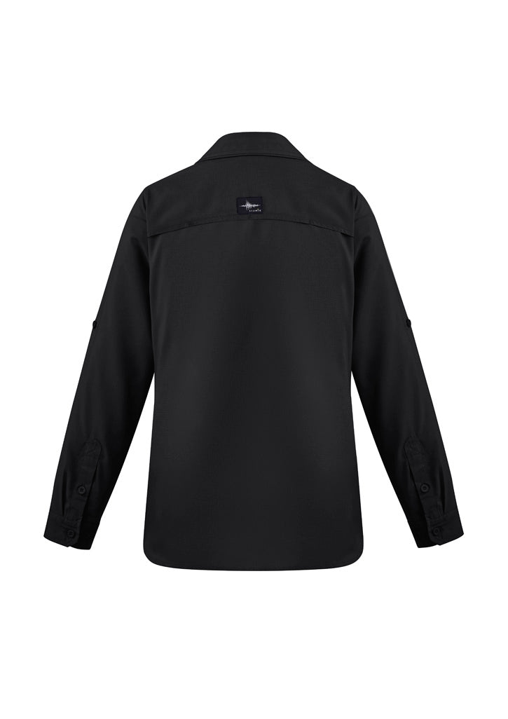 Syzmik Women's Outdoor Long Sleeve Shirt - Black