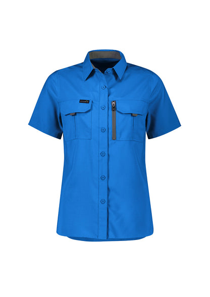 Syzmik Women's Outdoor Short Sleeve Shirt - Cobalt