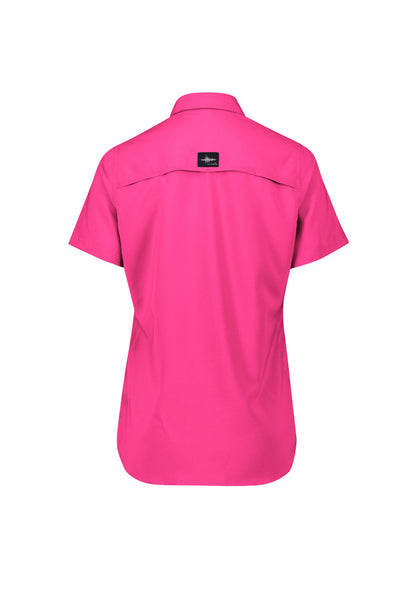 Syzmik Women's Outdoor Short Sleeve Shirt - Pink