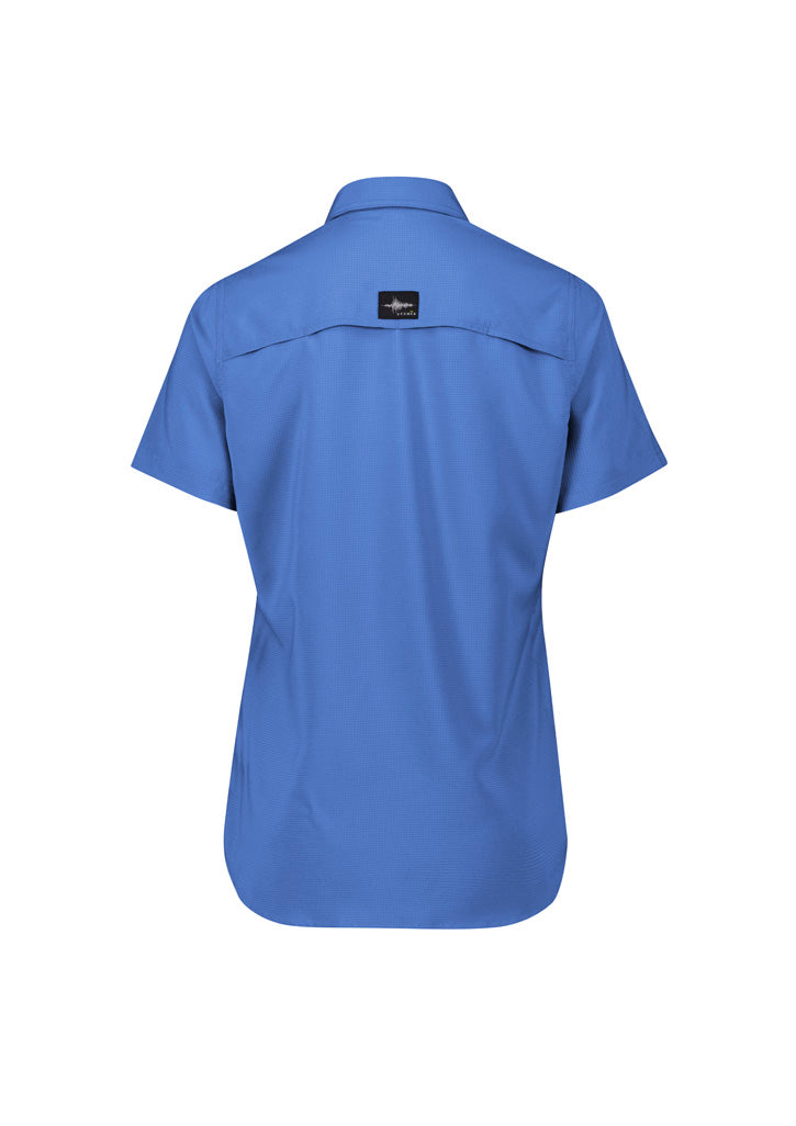 Syzmik Women's Outdoor Short Sleeve Shirt - Blue
