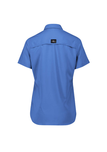 Syzmik Women's Outdoor Short Sleeve Shirt - Blue