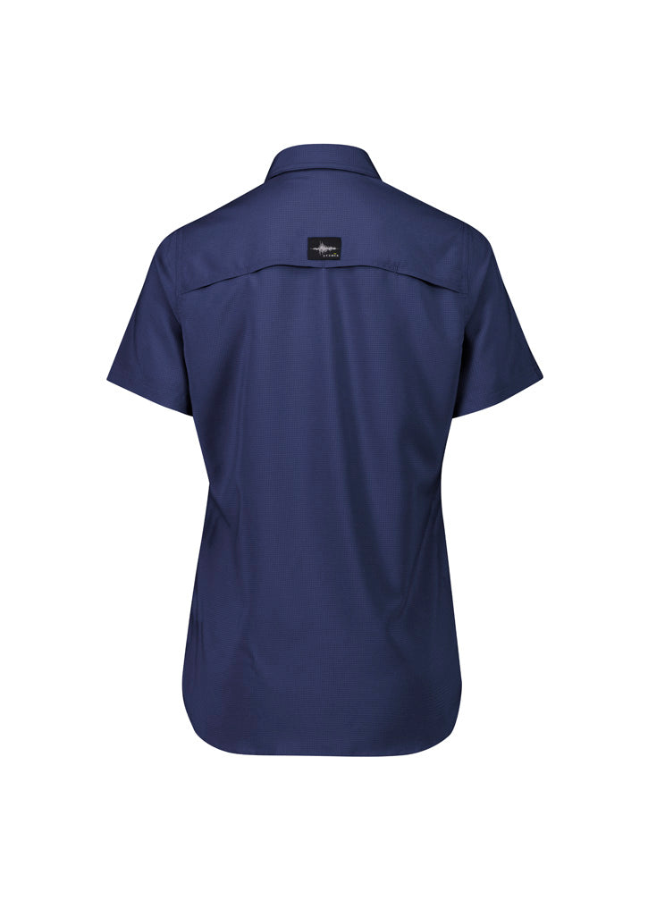 Syzmik Women's Outdoor Short Sleeve Shirt - Navy