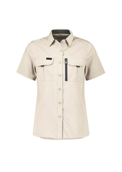 Syzmik Women's Outdoor Short Sleeve Shirt - Sand