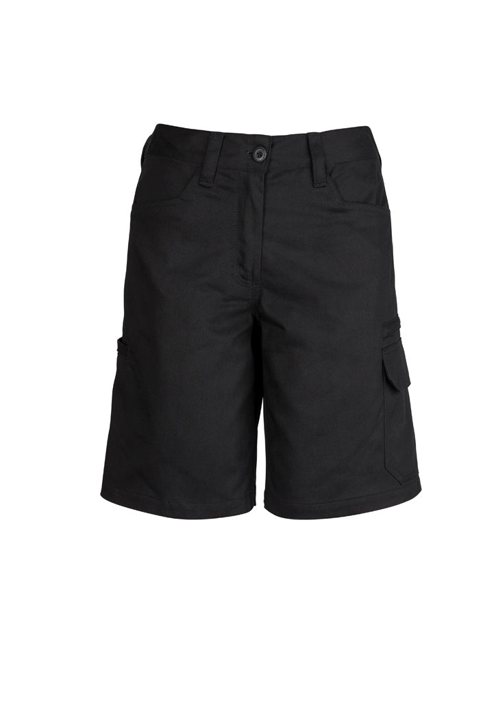 Syzmik Women's Plain Utility Short - Black